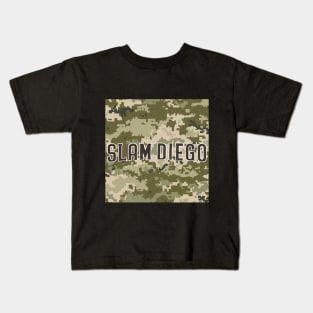 slam diego army pattern Kids T-Shirt